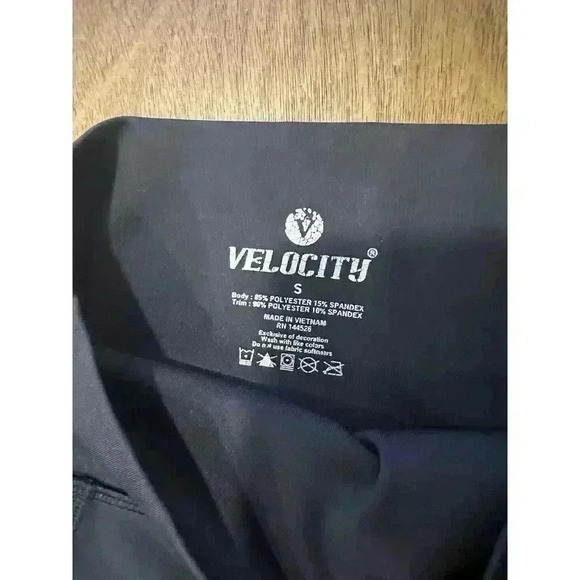 Velocity Womens High Waist Tummy Control Capri Legging Size Black Small (0154) - Picture 4 of 12